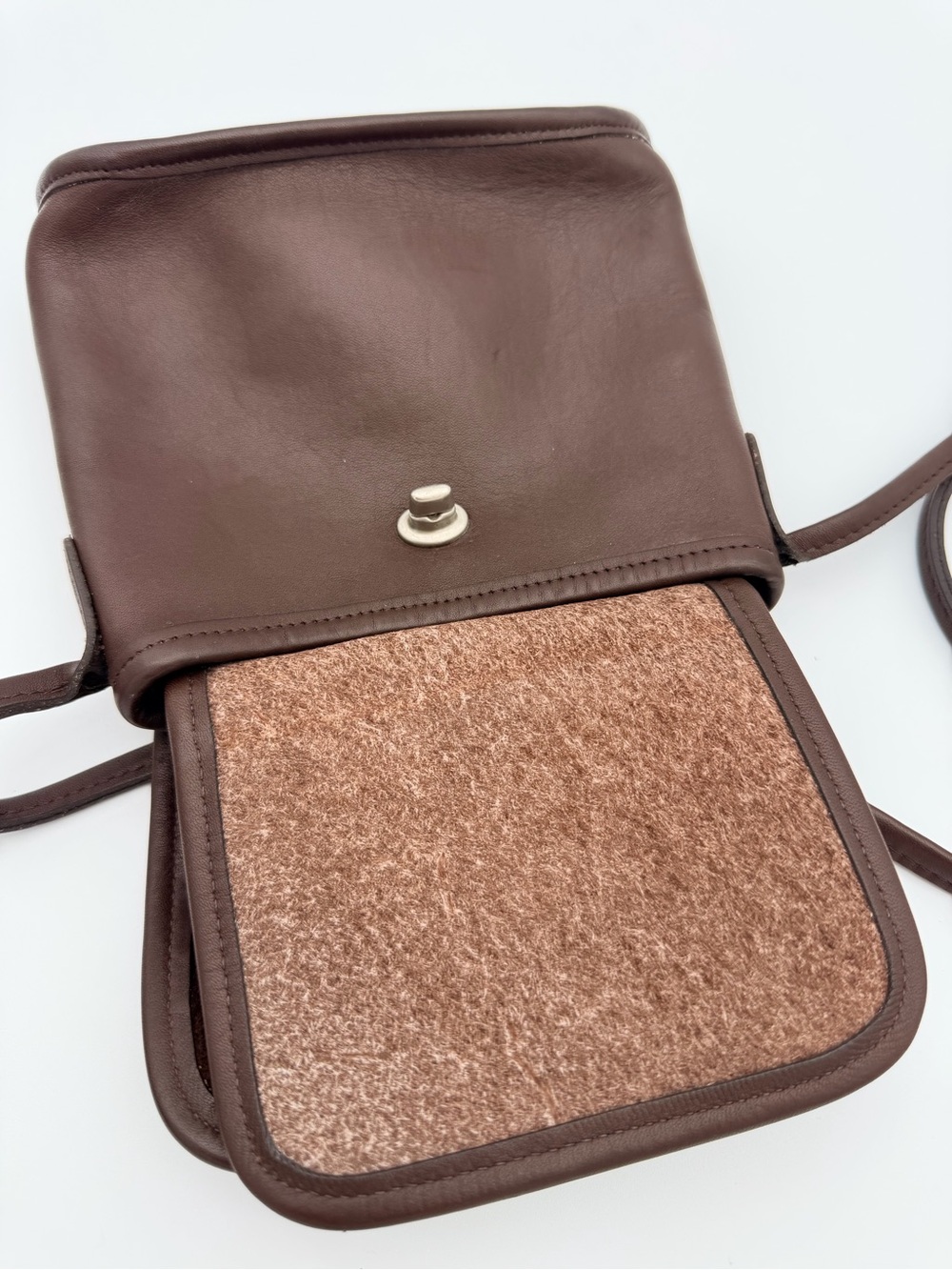 Coach Tango Flap Silver Hardware K8P 9049 Brown Crossbody - Picture 7 of 8
